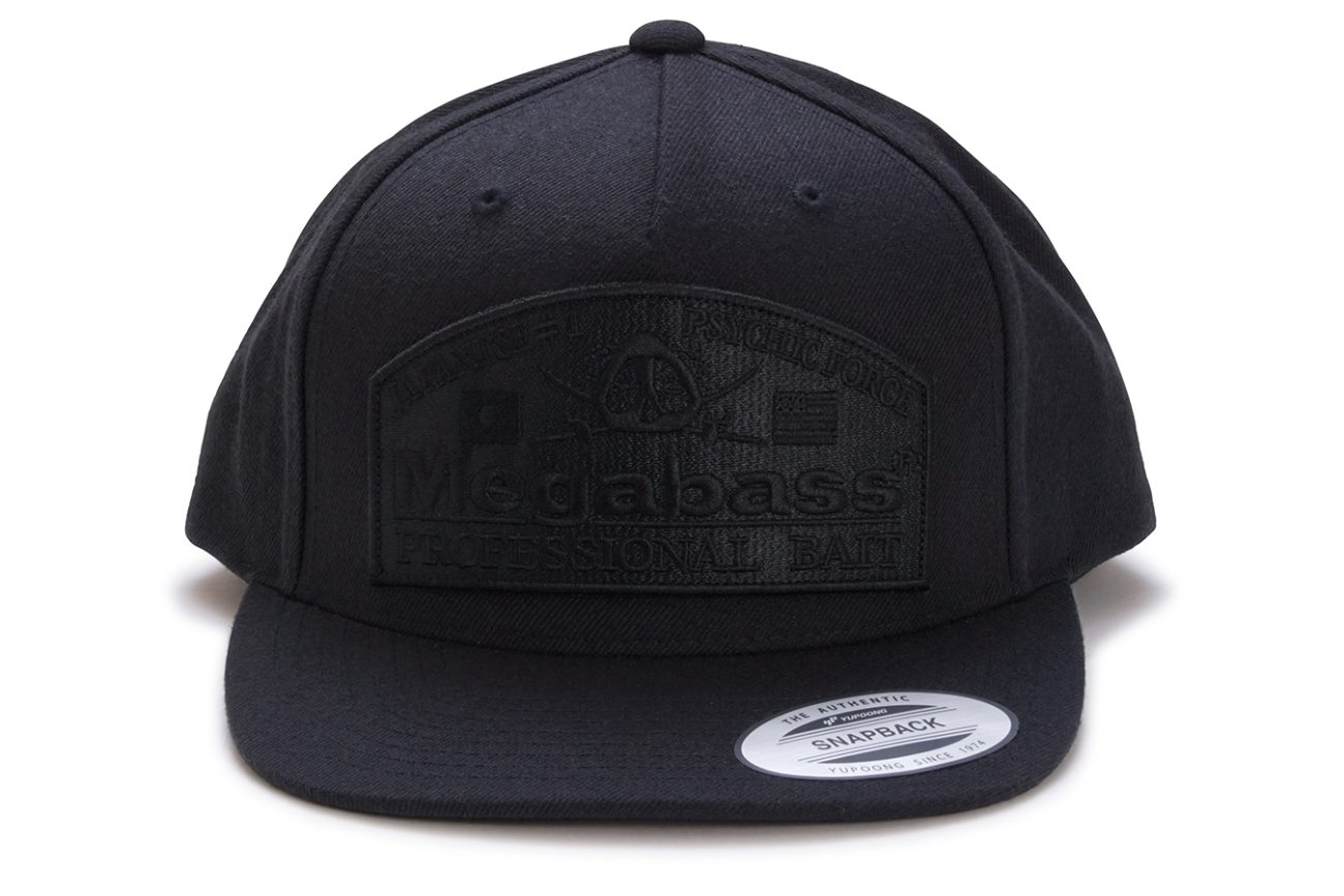 New Megabass Hat One Size Fits All Brush Trucker Black/white